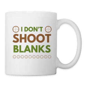 I Don't Shoot Blanks Dad Pregnancy Announcement - Mug - white - Right