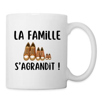 Famille cadeau annonce grossesse - Mug blanc - blanc - Droite