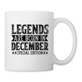 Legends were Born in December geboren im Dezember - Mug - white - Right