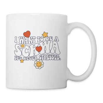 Je veux être professeur d’anglais Schwa ELA Life - Mug blanc - blanc - Droite