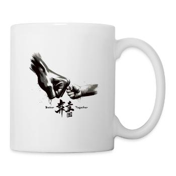 Unbeatable together: Generational fist bump - Mug - white - Right
