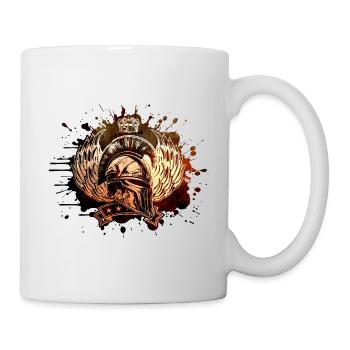 Spartan Helmet Fitness Fighter Training - Mug blanc - blanc - Droite