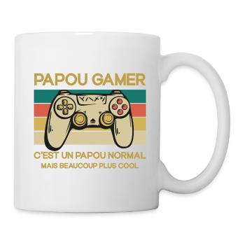 Cadeaux Papa - Fête des Pères - Gamer Jeux-vidéos - Mug blanc - blanc - Droite