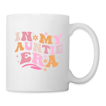 In My Auntie Era Baby Announcement Aunt Mother's - Mug - white - Right