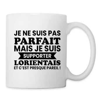 Pas Parfait Je Suis Supporter de Lorient - Mug blanc - blanc - Droite