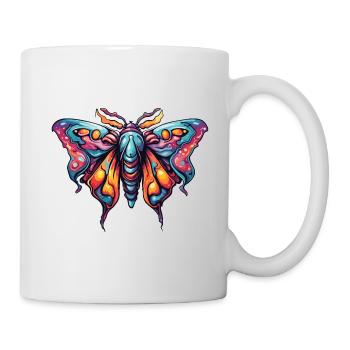 Papillon de nuit / Animal / Insecte / Larve / Ravageur - Mug blanc - blanc - Droite