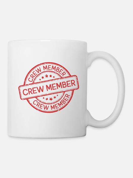 Crew Mitglied - Tasse - Weiß
