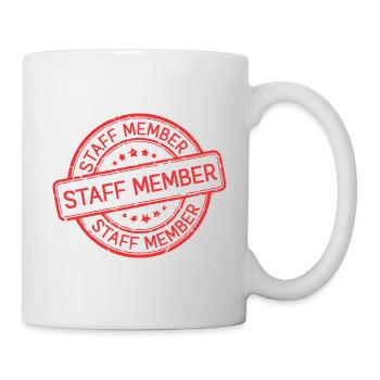 Membre du personnel - Mug blanc - blanc - Droite