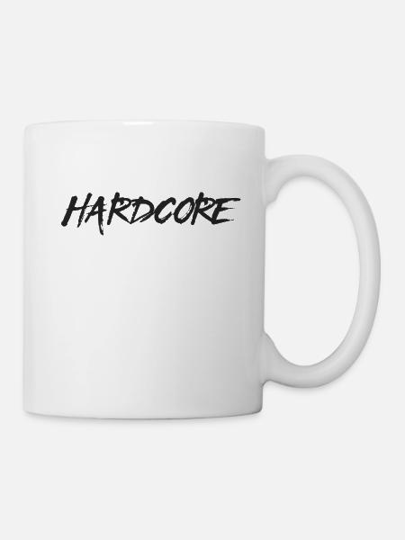 Hardcore, Black Version-One - Tasse - Weiß