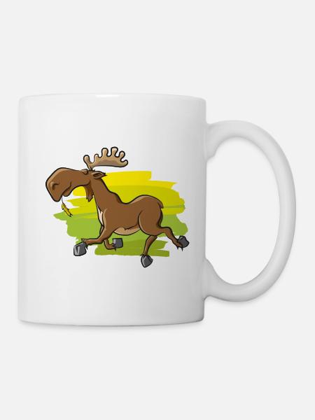 Lustiger Elch - Tasse - Weiß
