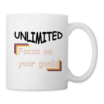 focus on your goals - Mug - white - Right