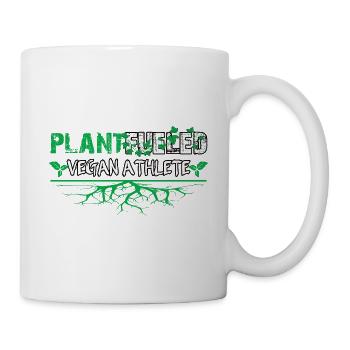 Plant Fueled Athlete Motiv Veganer - Tasse - Weiß - Rechts