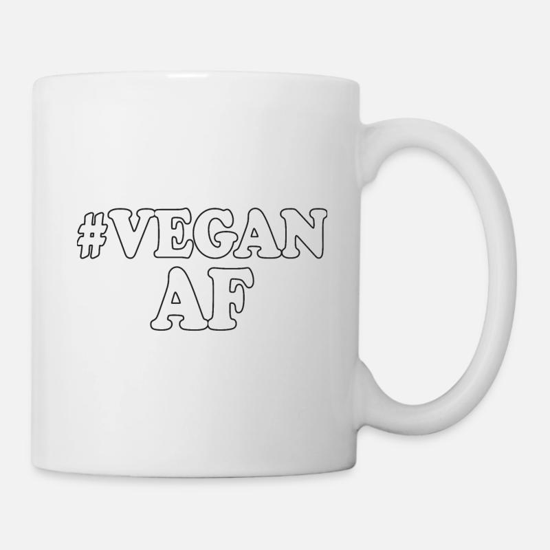 Vegan AF Statement Veganer - Mug - white