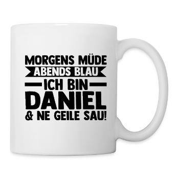 Prénom Daniel - Mug blanc - blanc - Droite