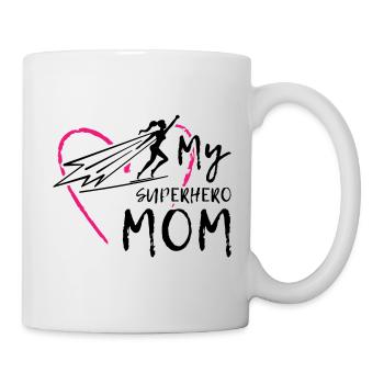 Ma maman super-héroïne - Mug blanc - blanc - Droite