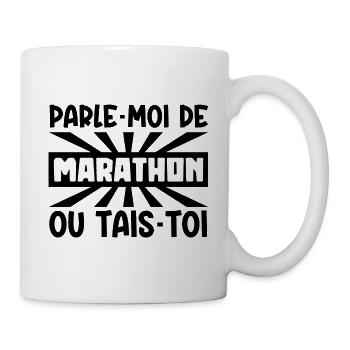 parle-moi de marathon - Mug blanc - blanc - Droite