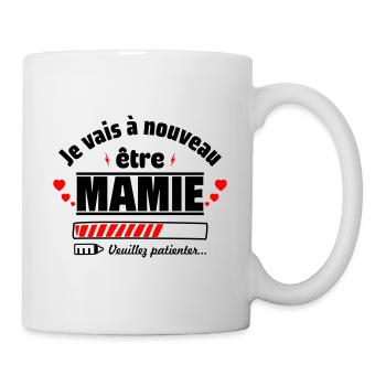 Je Vais à nouveau être Mamie,Annonce Grossesse - Mug blanc - blanc - Droite