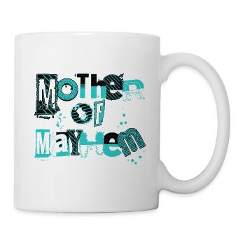 Mother Of Mayhem Wild Motherhood Mama Of Girl Boy - Mug - white - Right