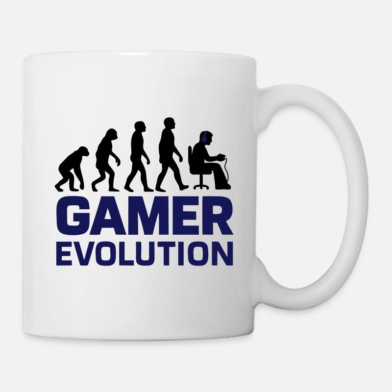 Gamer Evolution Gaming Geek - Tasse - Weiß
