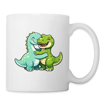 Cuddly dinosaurs - Mug - white - Right