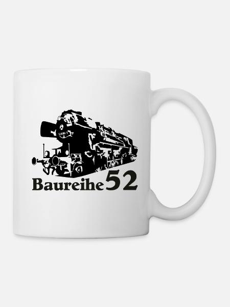 Dampflok DR Baureihe 52 - Tasse - Weiß