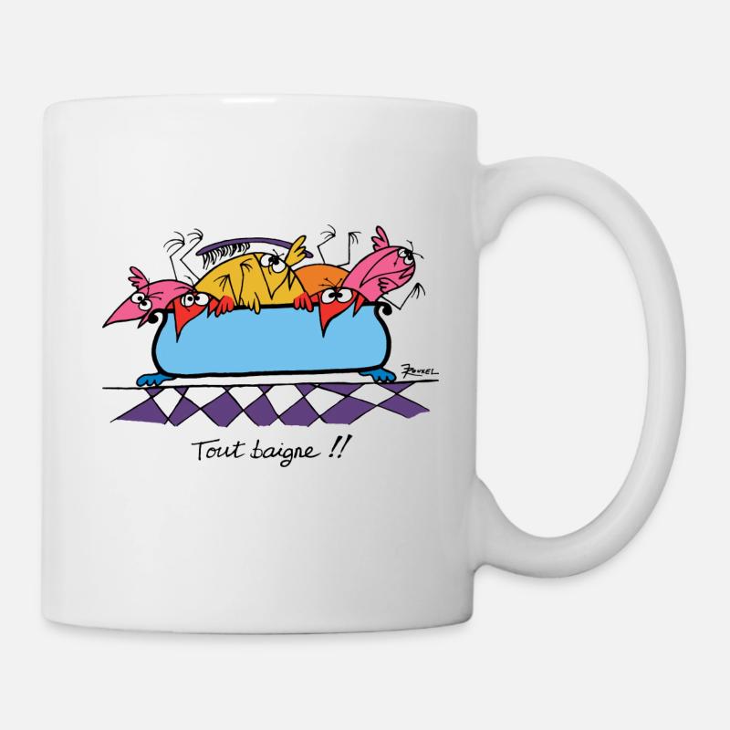 Tout baigne !! - Mug blanc - blanc