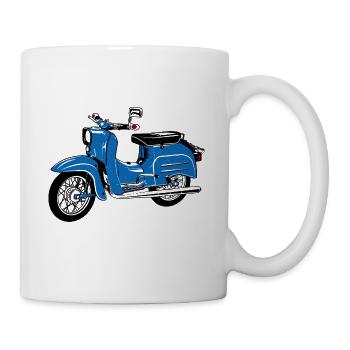 Simson Schwalbe KR51 - Tasse - Weiß - Rechts