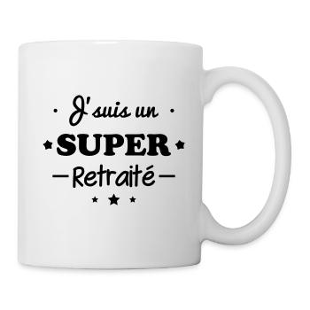 Super retraité : cadeau départ à la retraite - Mug blanc - blanc - Droite