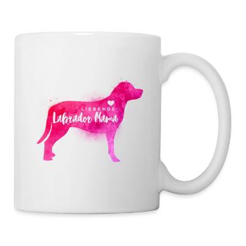 Liebende Labrador Mama - Tasse - Weiß - Rechts