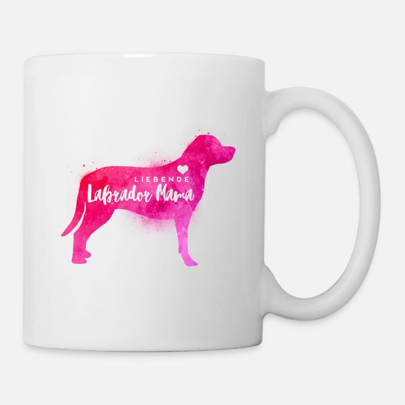 Liebende Labrador Mama - Tasse - Weiß