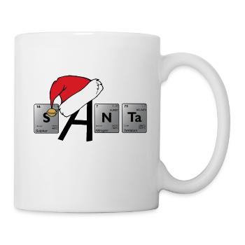weihnachtliches Periodensystem - Tasse - Weiß - Rechts