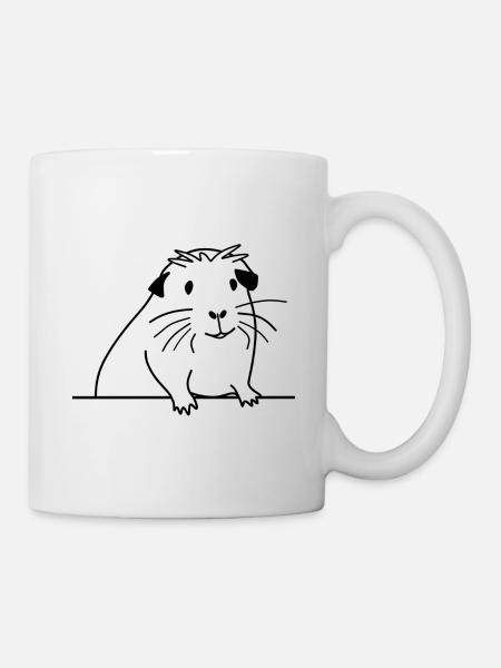 Cochon d'Inde pour les amateurs de cochons d'Inde - Mug blanc - blanc