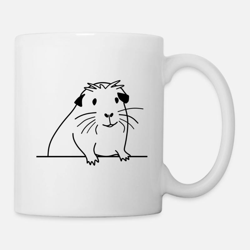 Cochon d'Inde pour les amateurs de cochons d'Inde - Mug blanc - blanc