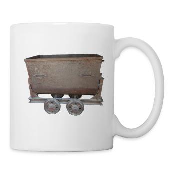 mines de charbon charbon voiture tram tram Ruhrpott - Mug blanc - blanc - Droite