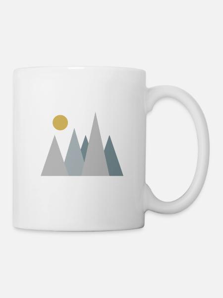 Berge - Tasse - Weiß