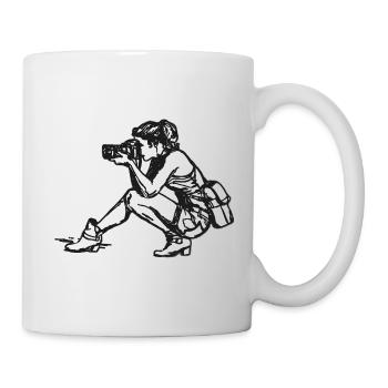 Fotografin - Tasse - Weiß - Rechts
