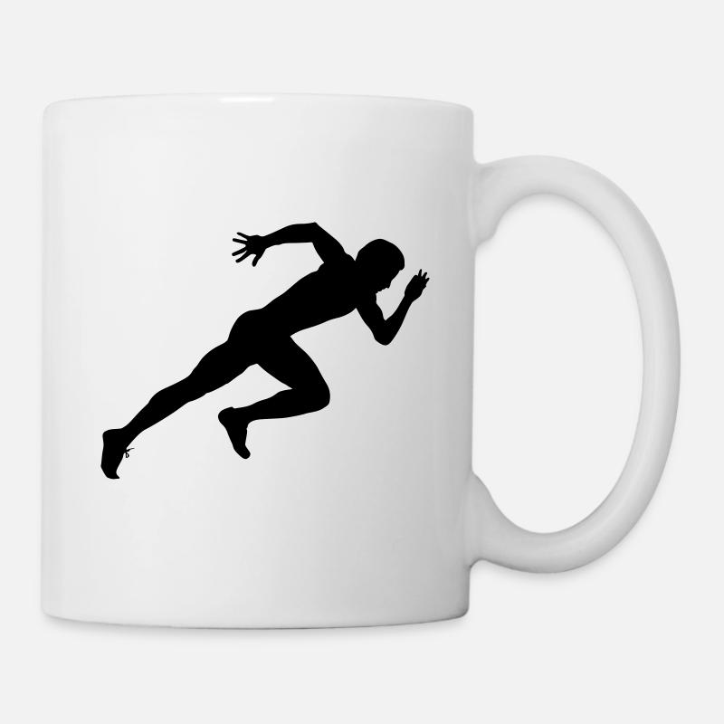 laufen sport - Tasse - Weiß