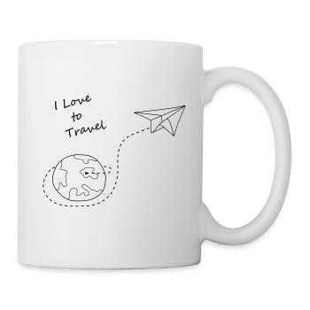 Paperflieger Reise - Tasse - Weiß - Rechts