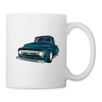 Classic Car, Pick-up, V8, Vintage - Tasse - Weiß - Rechts