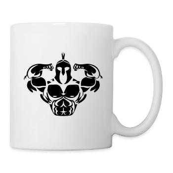 spartan bodybuilder spartan sparta - Mug blanc - blanc - Droite