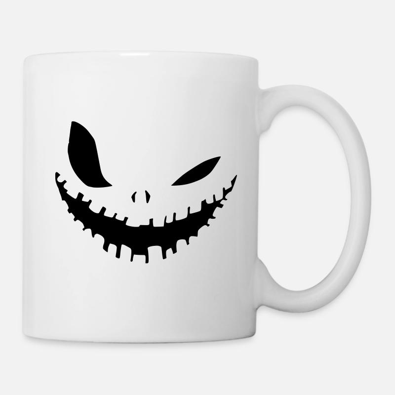 Halloween Mask - Funny mouthguard design - Mug - white