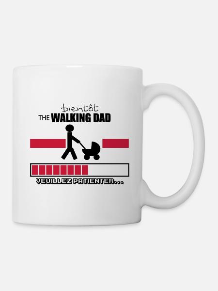 bientôt the walking dad,geek,humour - Mug blanc - blanc