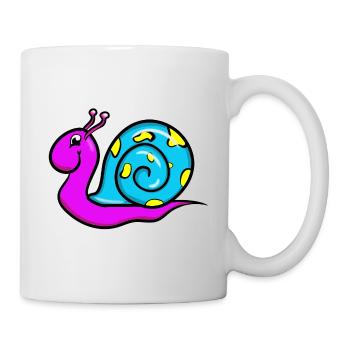 escargot - Mug blanc - blanc - Droite