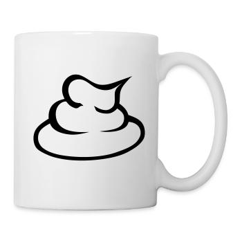 merde trace bouze 15 - Mug blanc - blanc - Droite