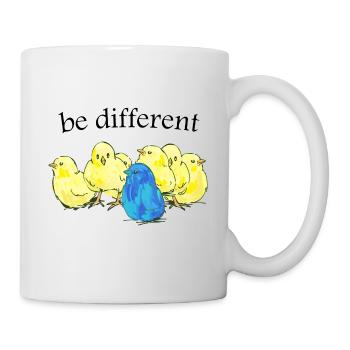 être différent | poussin | poussins - Mug blanc - blanc - Droite