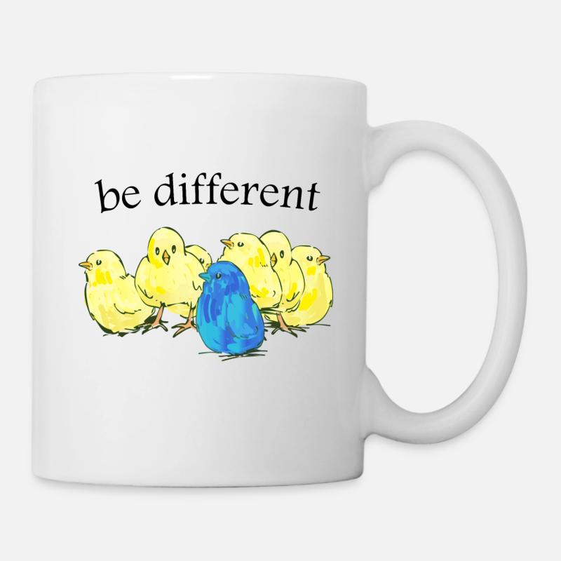 être différent | poussin | poussins - Mug blanc - blanc