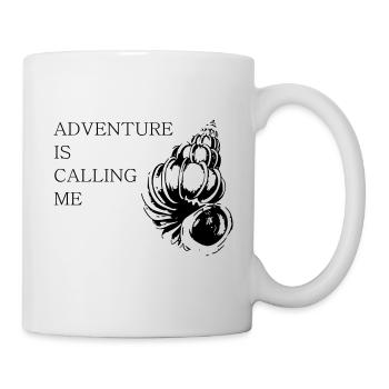 téléphone palourdes - Mug blanc - blanc - Droite