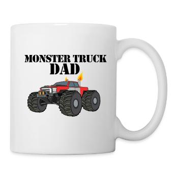 Monster truck DAD - Tasse - Weiß - Rechts