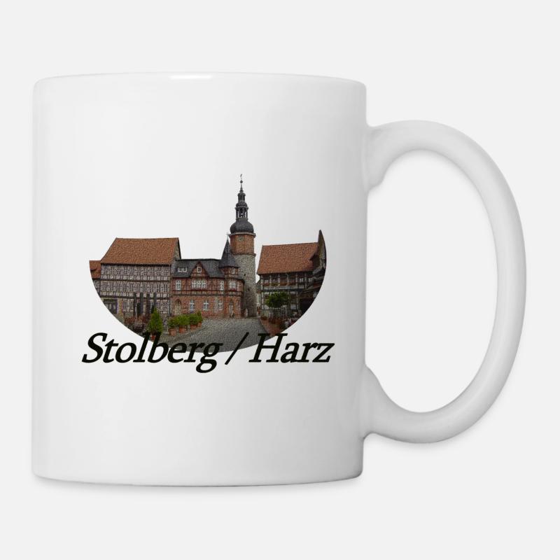 stolberg harz marktplatz 4 - Tasse - Weiß