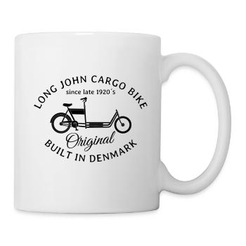 Vélo cargo Long John - Mug blanc - blanc - Droite